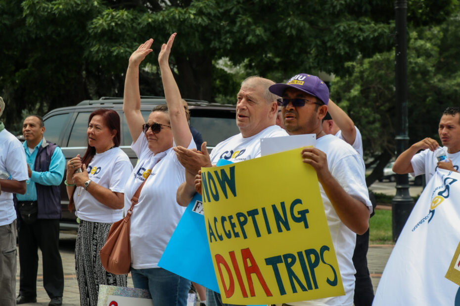 Group of Colorado Drivers holding signs